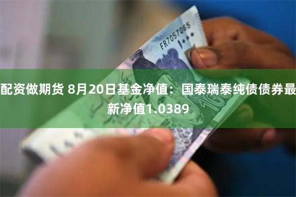 配资做期货 8月20日基金净值：国泰瑞泰纯债债券最新净值1.0389