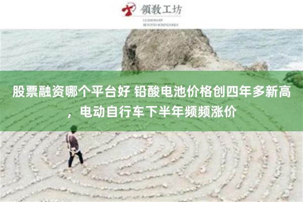 股票融资哪个平台好 铅酸电池价格创四年多新高，电动自行车下半年频频涨价