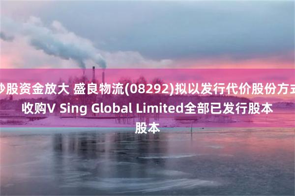炒股资金放大 盛良物流(08292)拟以发行代价股份方式收购V Sing Global Limited全部已发行股本