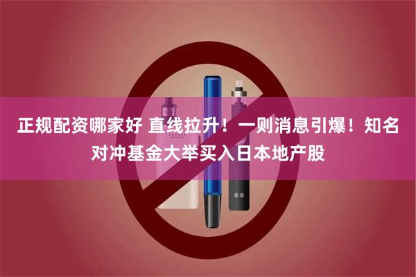 正规配资哪家好 直线拉升！一则消息引爆！知名对冲基金大举买入日本地产股