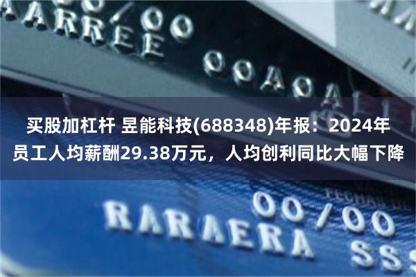 买股加杠杆 昱能科技(688348)年报：2024年员工人均薪酬29.38万元，人均创利同比大幅下降