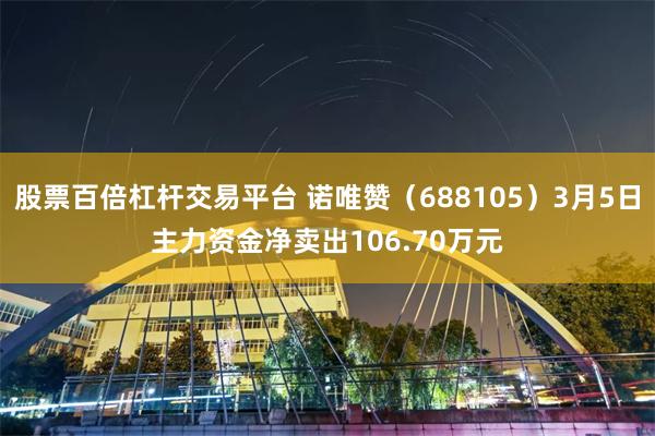 股票百倍杠杆交易平台 诺唯赞（688105）3月5日主力资金净卖出106.70万元