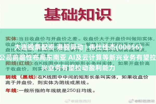 大连股票配资 港股异动 | 伟仕佳杰(00856)现涨超6% 公司前瞻性布局东南亚 AI及云计算等新兴业务有望拉动盈利能力